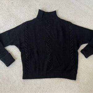 Gap Black Mock Neck Sweater Size Large